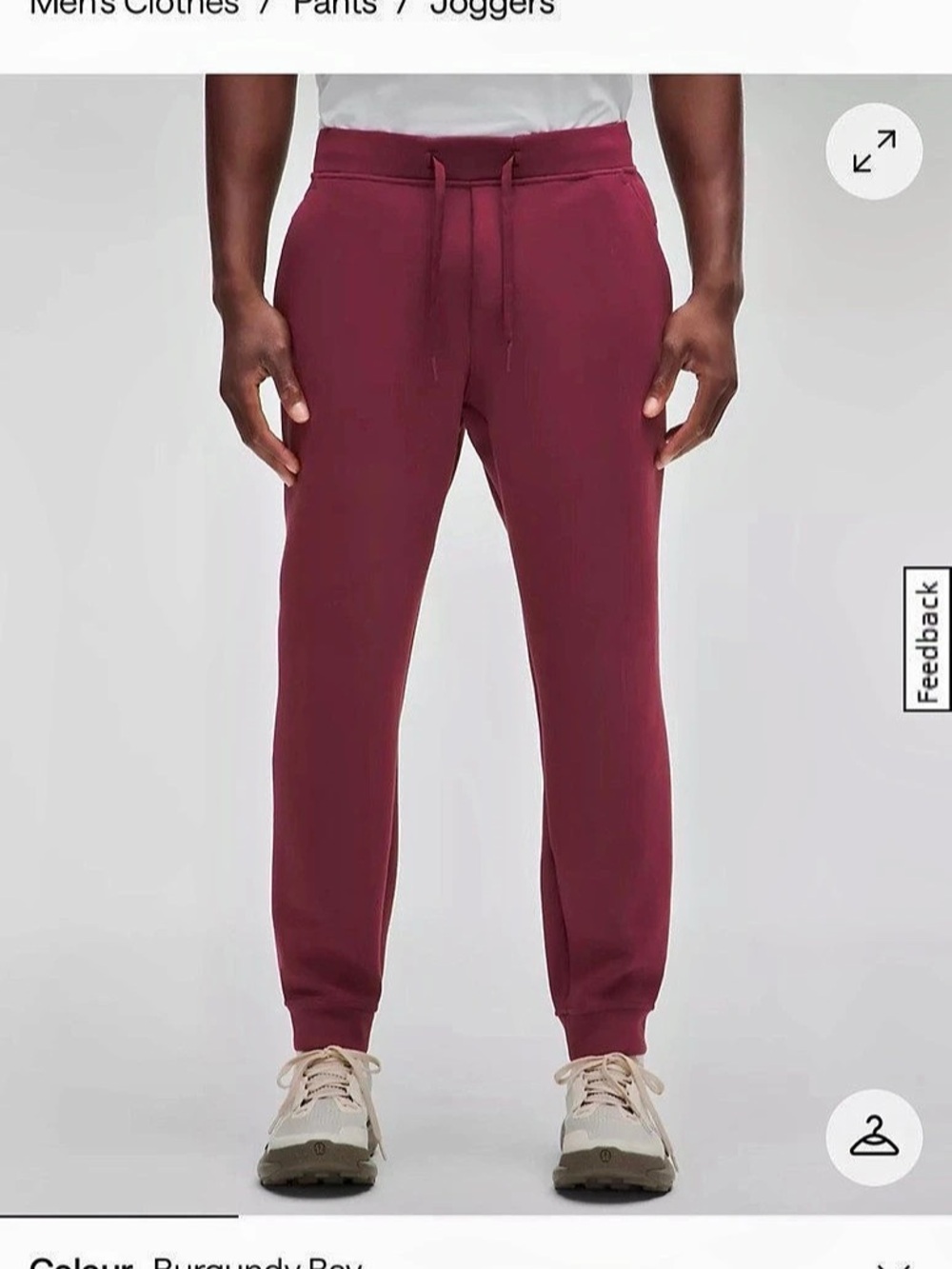lululemon Smooth Spacer Jogger  in Burgundy Bay Large NWT